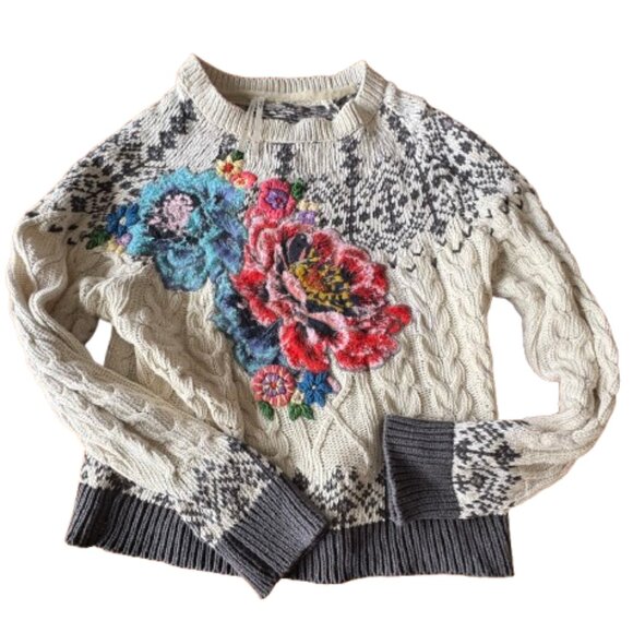 Anthropologie Women's sweater Size large/petite - Picture 3 of 5